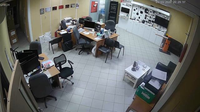 Qtech QVC-IPC-202VAE (2.8) | Дневной тест в офисе