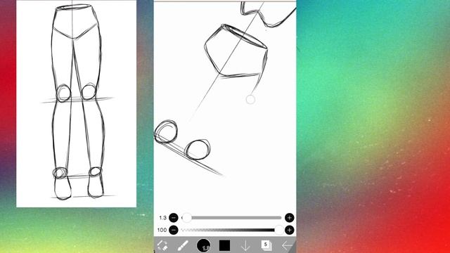 how to draw Anime girl anatomy in ibis paint x || easy tutorial for beginners [part 1] смотреть онлайн