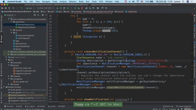 모던 안드로이드 #20 [백그라운드 처리] 5. JobIntentService смотреть онлайн