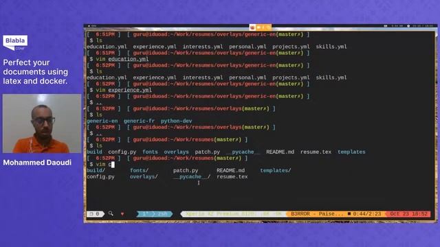 Perfect your documents using latex and docker - Mohammed Daoudi смотреть онлайн