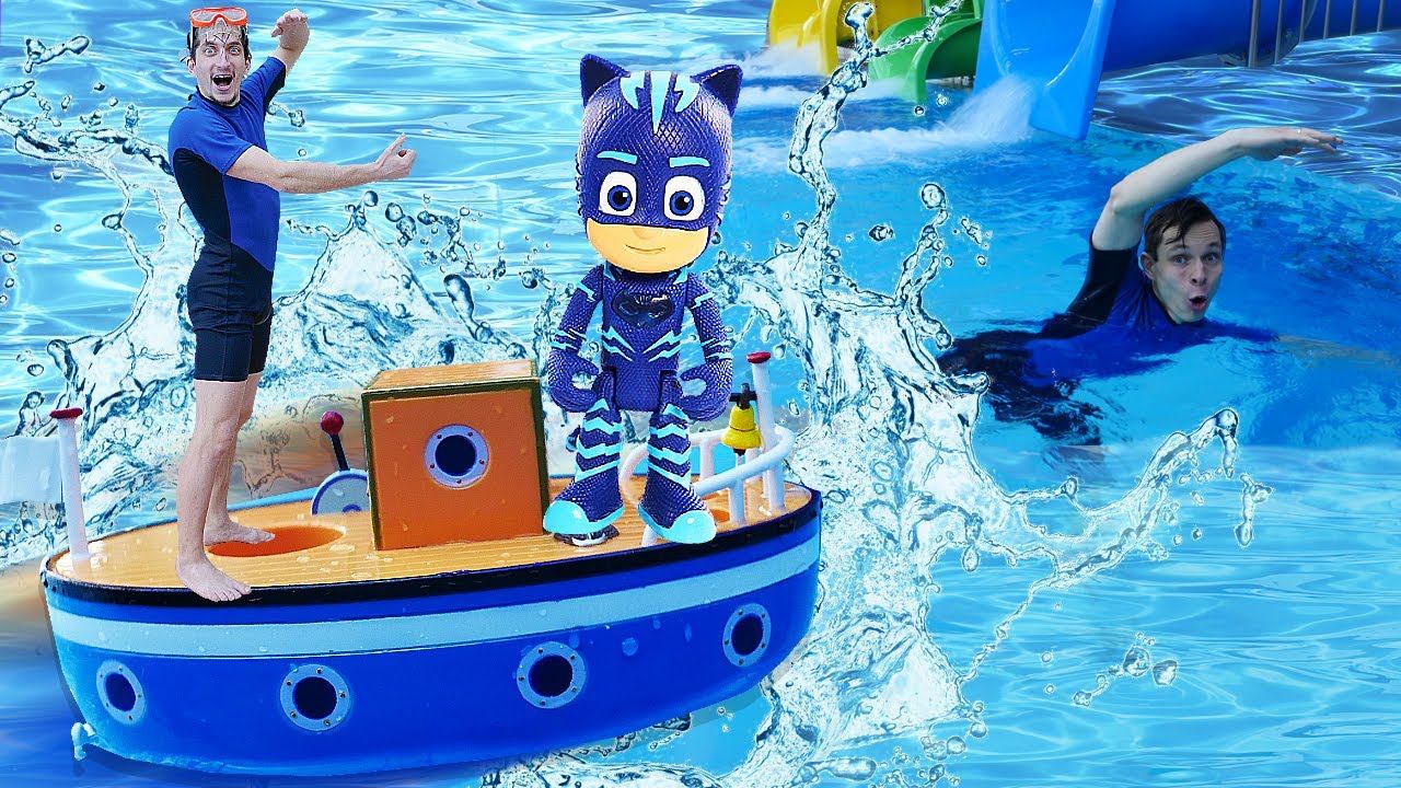 Финальная битва с Таносом. Кетбой в опасности! Развлечения в аквапарке с Акватим смотреть онлайн