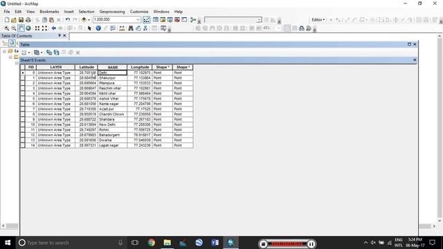 ESRI ArcGIS Importing XY data from Excel to ArcGIS смотреть онлайн