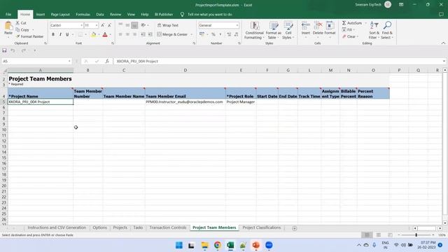 Oracle Cloud ERP - Projects FBDI смотреть онлайн