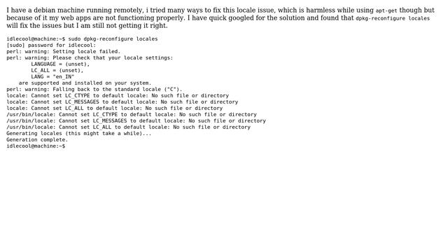 DevOps & SysAdmins: How to fix locale settings in debian lenny (minimal)? (2 Solutions!!) смотреть онлайн