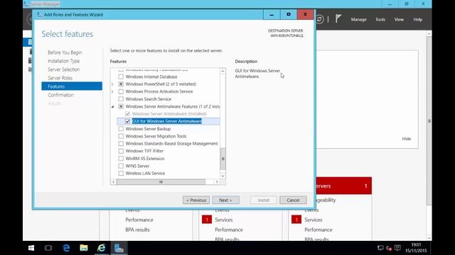Windows Server 2016 - Instalar GUI para Windows Server Antimalware смотреть онлайн