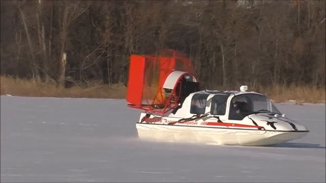 Управляемость аэросаней-амфибии "Патруль" смотреть онлайн