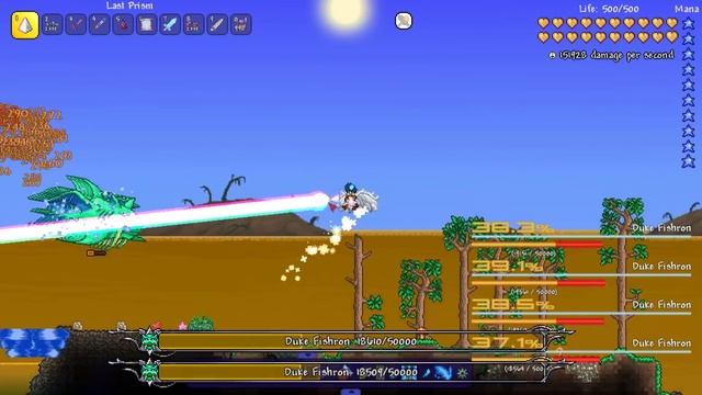 TERRARIA - LAST PRISM VS. 100 OF ALL BOSSES смотреть онлайн