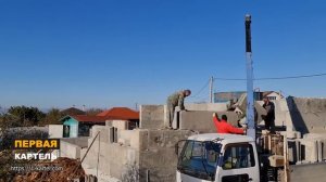 Строительство дома из пенобетонных мегаблоков собственного производства. Уникальная технология