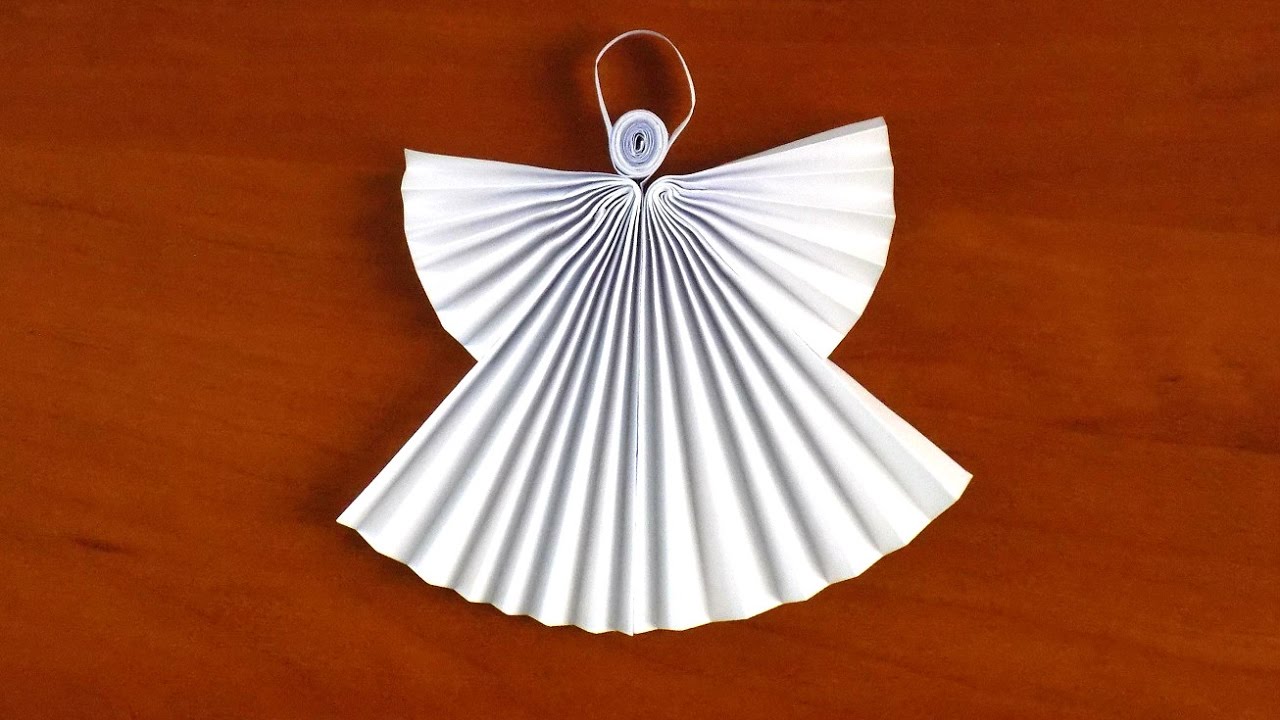 Ангел из бумаги своими руками поделки из бумаги смотреть онлайн