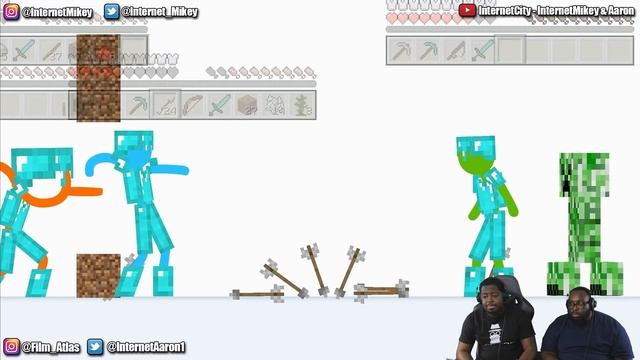 Animation vs. Minecraft REACTION смотреть онлайн