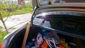 как перевезти габаритный груз в легковой машине. самый простой способ. приспособление.