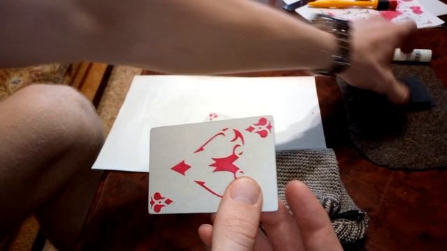 Тюремные игральные карты,стос ЧАСТЬ 15 Полировка парафином ,финишная доработка колоды.