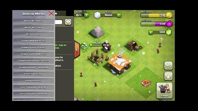Дебаг Меню в Clash of Clans смотреть онлайн