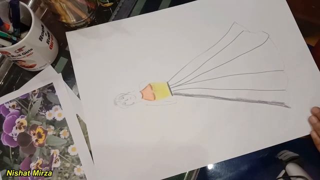 How To Sketch Inspirational Dress In Fashion Designing Illustration смотреть онлайн