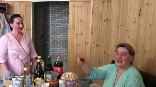 ?САУНА??♀️День Рождение Марины?Букет из ШОКОЛАДНЫХ РОЗ? смотреть онлайн