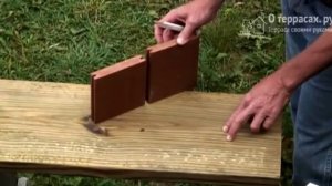 Простая лестница для террасы на косоурах