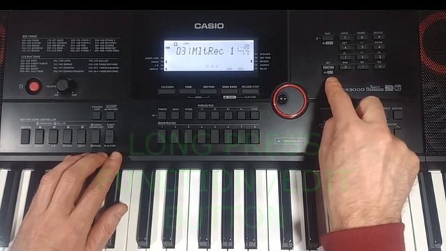 CASIO CT-X3000 SONG EDITING