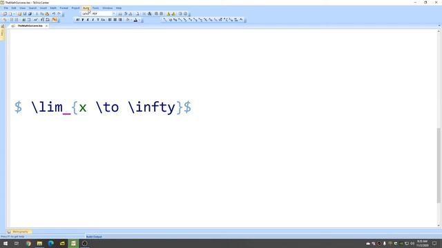 How to Create a Limit as x Approaches Infinity in LaTeX смотреть онлайн