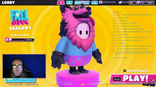 Fall Guys Noobie Foolishness And Music Requests  !sr !always420 !youtube !discord