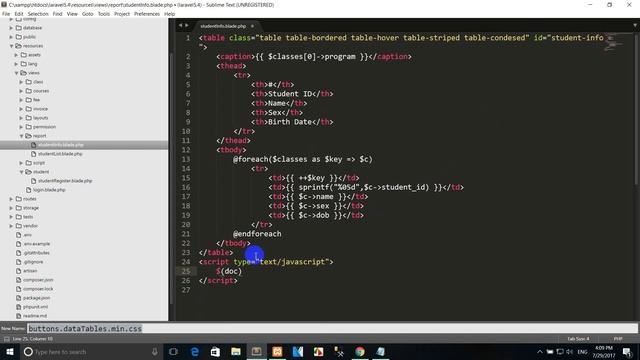 Laravel 5.4 Student Management System - export to excel part 30 - admin panel laravel part 30 смотреть онлайн