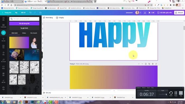 2 Cách Tạo Hiệu Ứng Chữ Gradient Trên Canva Siêu Dễ Cho Người Mới Bắt Đầu | Học thiết kế Canva смотреть онлайн