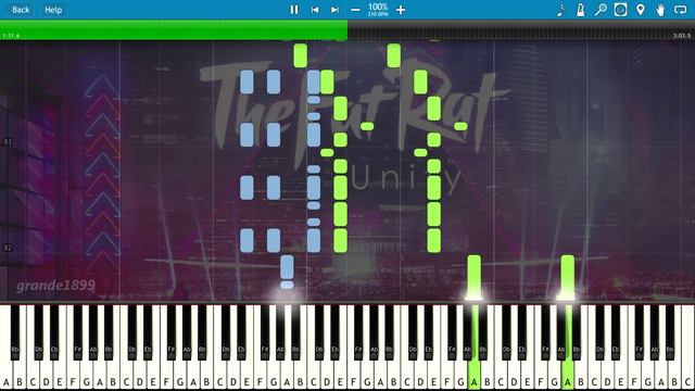 TheFatRat - Unity - Piano Cover / Tutorial (with Sheet Music) смотреть онлайн