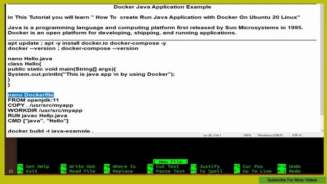 Docker Java Application Example смотреть онлайн