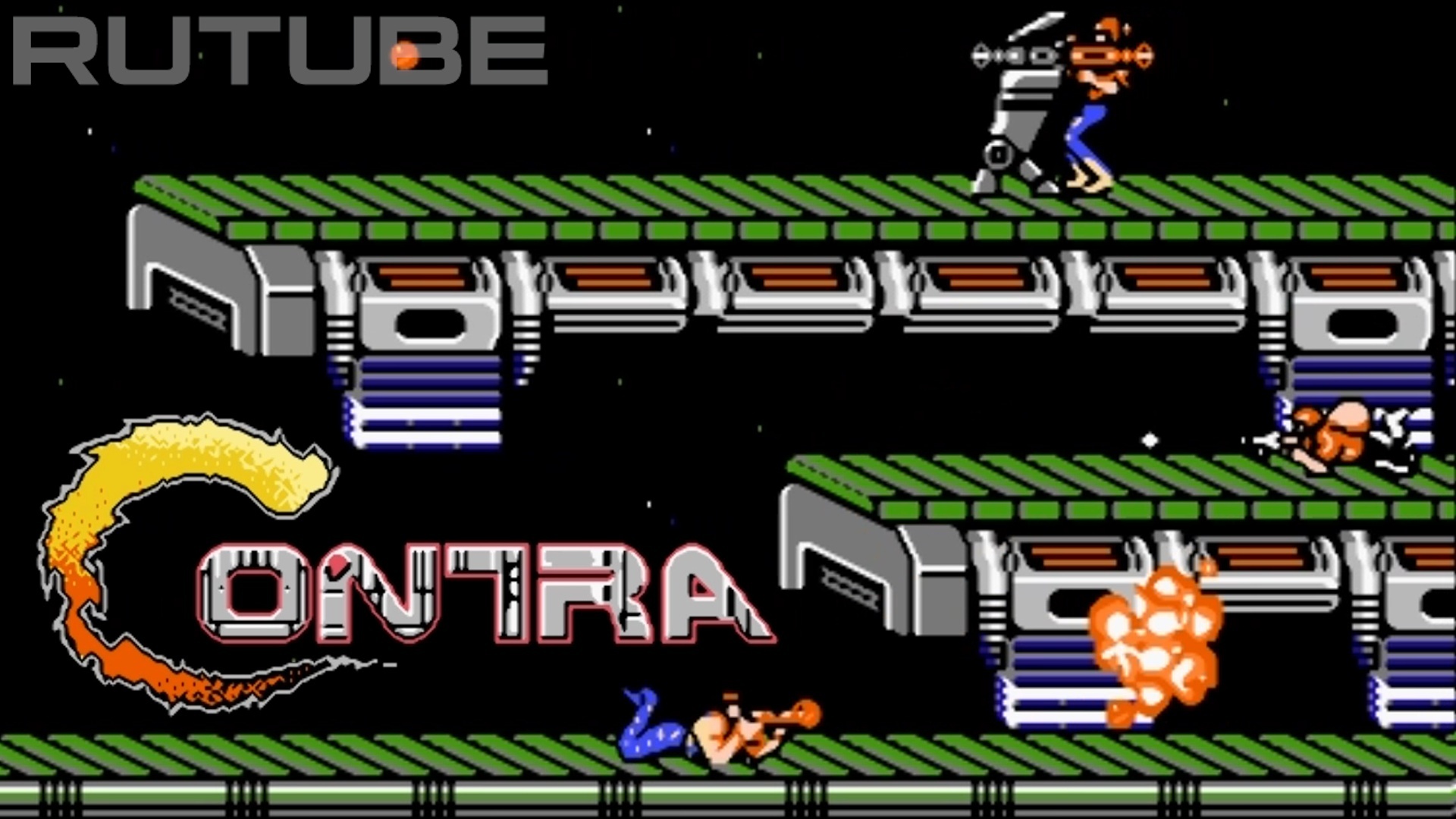 Contra - (Famicom - NES - Dendy - 8 bit) - Полное прохождение игры Контра на денди - Walkthrough HD смотреть онлайн