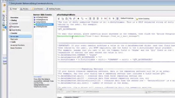 V11 Server-Side Action Scripting - Send E-mail - Get E-mail Settings at Run-Time