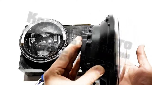 Фары передние диодные ДХО полумесяц смотреть онлайн