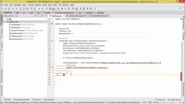 android volley tutorial json step by step смотреть онлайн