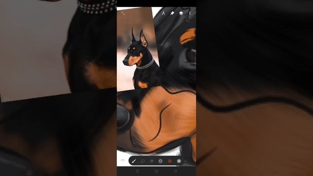 Рисуем животное в стиле реализм Infiniti Painter смотреть онлайн