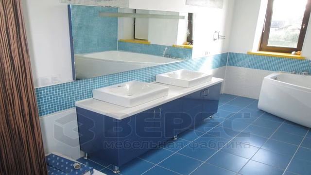 Мебель для ванной комнаты с двумя раковинами!!! Фото выполненных проектов... смотреть онлайн