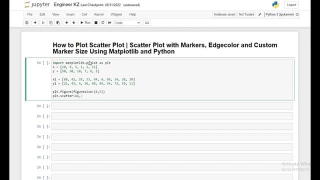 How to Plot Scatter Plot with Markers, Edgecolor and Custom Marker Size Using Matplotlib and python смотреть онлайн