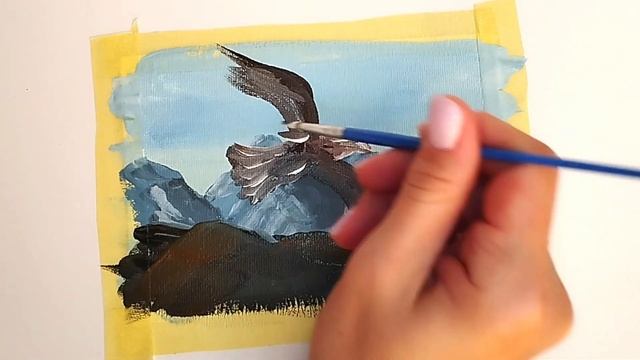 Как нарисовать орла / How To Draw An Eagle / #art #painting #drawing #easydrawing #eagle #гуашь
