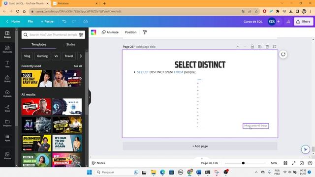 SELECT DISTINCT - PUXAR REGISTROS ÚNICOS DE UMA TABELA | CURSO DE SQL #4 смотреть онлайн