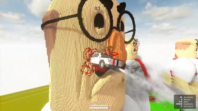 CARS Vs GREAT SCHOOL BREAKOUT Obby Roblox (Teardown Mods)