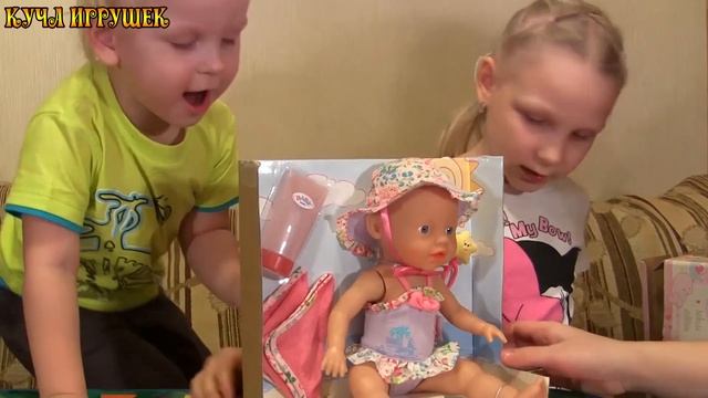 Школьный костюмчик для My Little Baby Born Эмили! Распаковка и обзор Беби Бона! Видео для детей смотреть онлайн