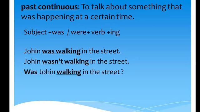 past simple and past continuous للصف الرابع والخامس الإعدادي смотреть онлайн