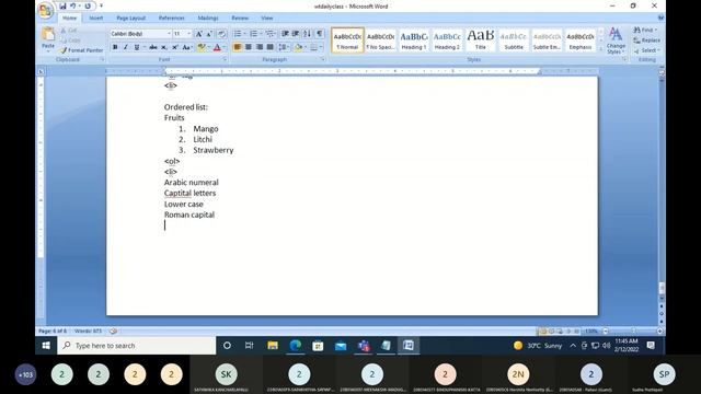 wt #20 | Unordered and ordered list tags in html| смотреть онлайн