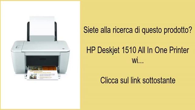 HP Deskjet 1510 All In One Printer wi... смотреть онлайн