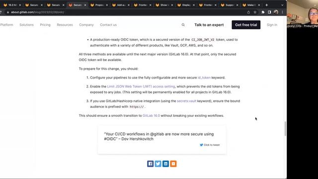 Verify:Pipeline Security - 16.0 Milestone Kickoff смотреть онлайн