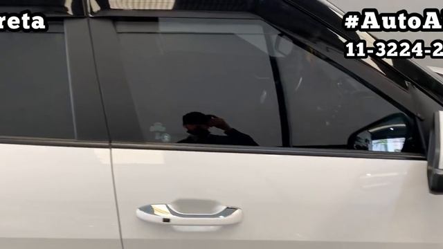 HYUNDAI CRETA 2022 2023 Calha de Chuva Tg Poli Engate Reboque Teto Black Frisos Laterais - AutoABA смотреть онлайн