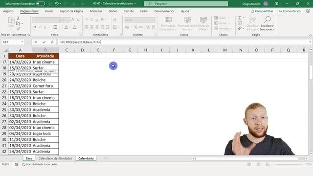 Criando um CALENDÁRIO de ATIVIDADES Automático no Excel смотреть онлайн