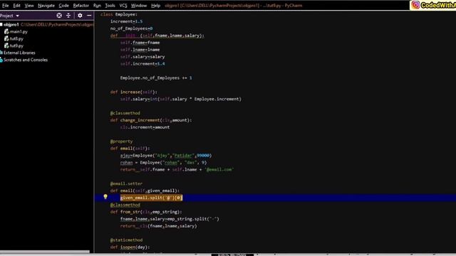 [ Hindi ] Property Decorators, Setters & Deleters? || Object Oriented Programming Using Python #9 смотреть онлайн