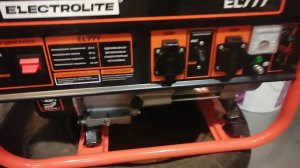 Бензогенератор Electrolite EL777 первый запуск, и тест под нагрузкой 2 Kw.