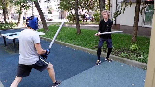 Школа фехтования катаной. Кендзюцу: обобщающая защита со сливом и ответ с инквартатой смотреть онлайн