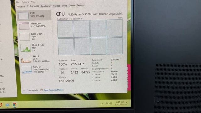 3500U 4c8t 2.1/3.7 ddr4-2400 Vega 8 1200MHz เล่น VDO 4K ลื่นๆ ทำงานทั่วไป смотреть онлайн