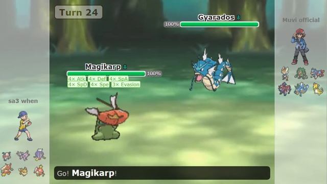 this is why you don't laugh at magikarp...EPIC POKEMON SHOWDOWN SWEEP смотреть онлайн