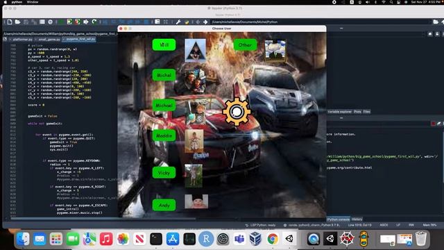 python full car racing game (made in pygame) смотреть онлайн
